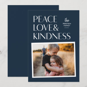 Peace Kärlek & Kindness-Helgdag julfotoport