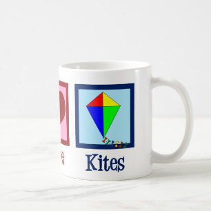 Peace Kärlek Kites Cute Kite Festival Kaffemugg