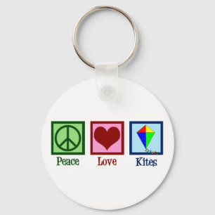 Peace Kärlek Kites Nyckelring