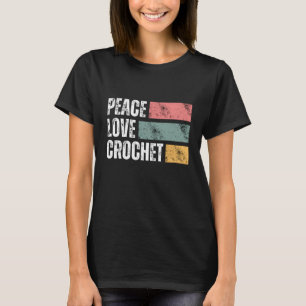Peace kärlek-kronan t shirt
