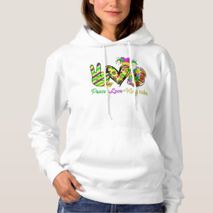 Peace Kärlek Kung Cake Mardi Gras Manar Women Kids T Shirt