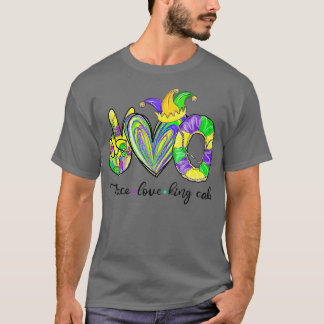 Peace Kärlek Kung Cake Mardi Gras Manar Women Kids T Shirt