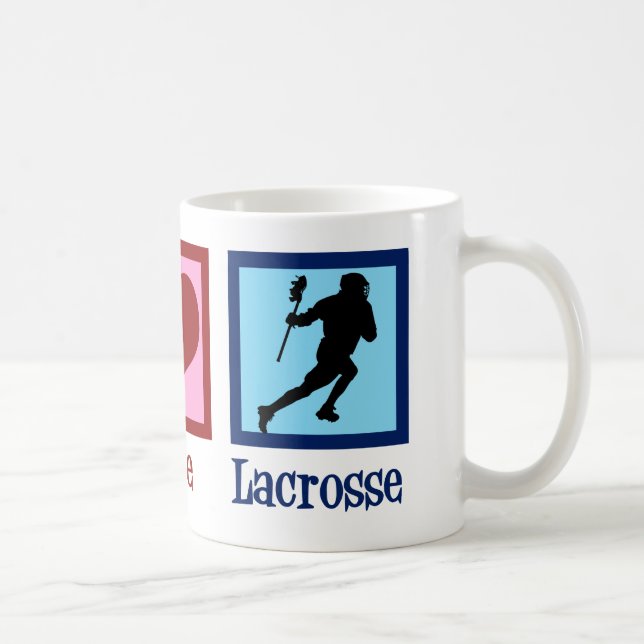 Peace Kärlek Lacrosse Kaffemugg (Höger)