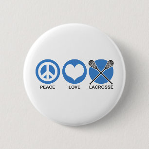 Peace Kärlek Lacrosse Knapp