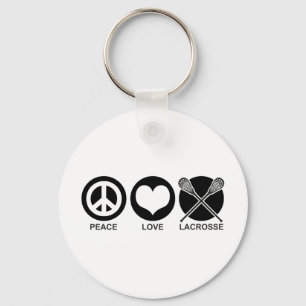 Peace Kärlek Lacrosse Nyckelring
