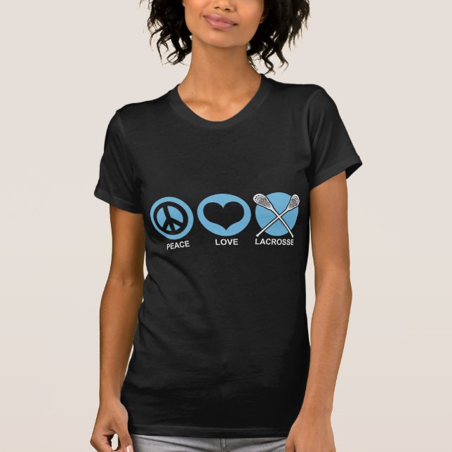 Peace Kärlek Lacrosse T-shirt (Framsida)