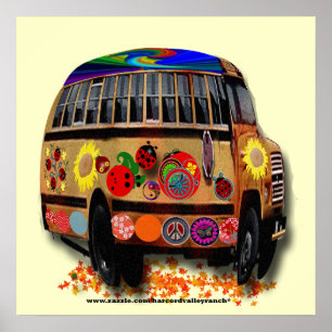 Peace Kärlek Ladybugs Poster