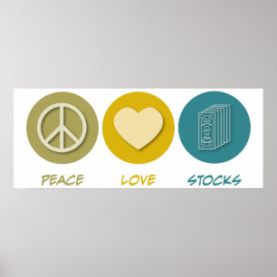 Peace Kärlek Lagrar Poster
