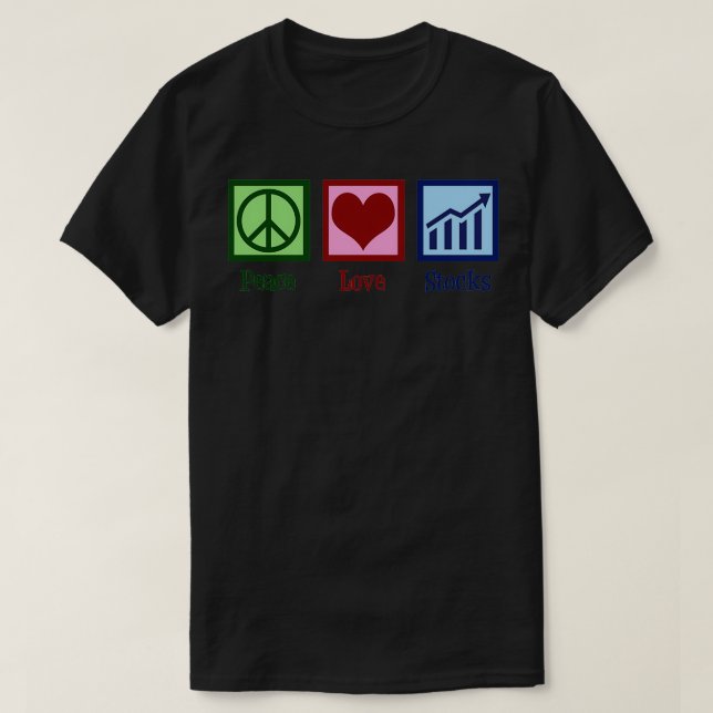 Peace Kärlek Lagrar T Shirt (Design framsida)