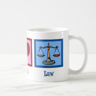 Peace Kärlek Law Kaffemugg