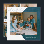 Peace Kärlek Light | Lycklig Hanukkah Photo Collag Julkort<br><div class="desc">Gratulera till Hanukkahs anda med vänner och familj med våra vackra fotokort. Med modern designlayout och trendig skriptskrivning. Ett huvudfoto på framsidan med rum på baksidan i ytterligare fyra. Lägg till anpassningsbarna hälsning. Lägg till anpassningsbarnas ordalydelse i den här designen genom att använda rutorna "Redigera den här designmallen" på objektets...</div>