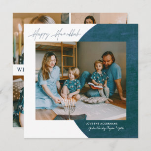 Peace Kärlek Light   Lycklig Hanukkah Photo Collag Julkort