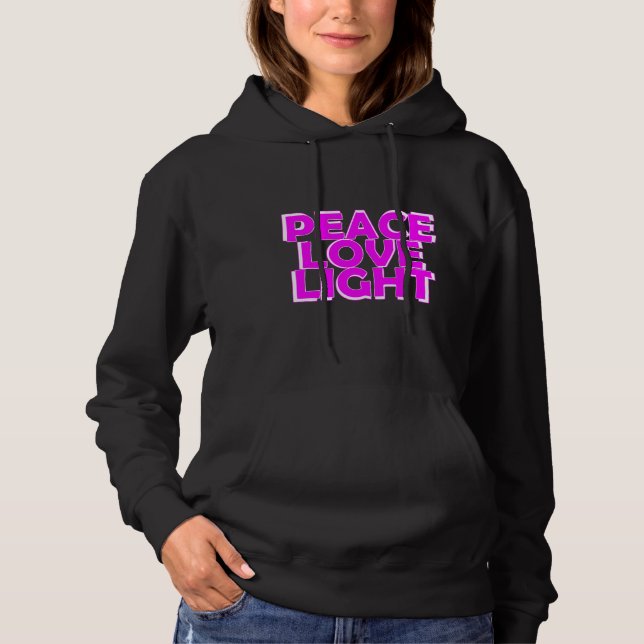 Peace Kärlek Light Yoga Sayed T Shirt (Framsida)