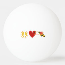 Peace Kärlek Maryland Pingisboll