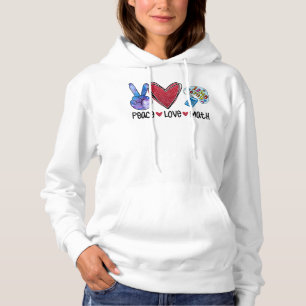 Peace Kärlek Math Funny Teacher T Shirt
