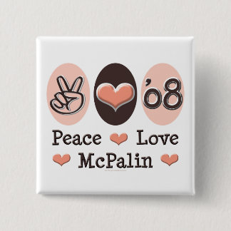 Peace Kärlek McPalin Button 08 Knapp