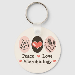 Peace Kärlek Microbiology Nyckelring