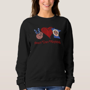 Peace Kärlek Minnesota T Shirt