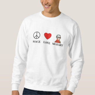 Peace Kärlek Mozart - Sötskjorta för musik älskare Lång Ärmad Tröja