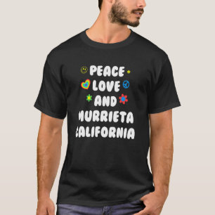 Peace Kärlek Murrieta Kalifornien Patriotic Ca Pat T Shirt
