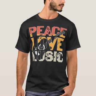 Peace Kärlek Music Guitar Player Premium T Shirt