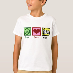 Peace Kärlek Music Kids Tee