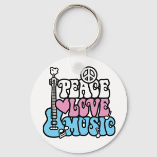 Peace-Kärlek-Music Nyckelring
