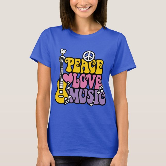 Peace-Kärlek-Music Tee Shirt (Framsida)