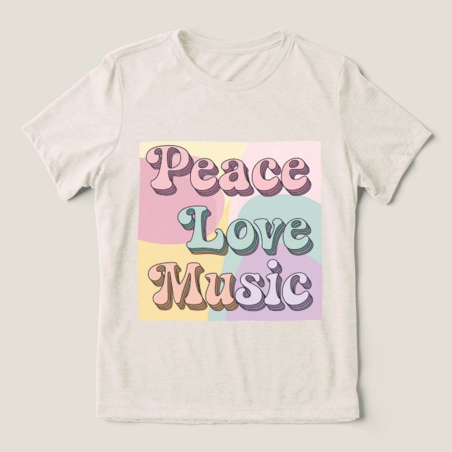 Peace Kärlek Music Women's T Shirt (Design Framsida)
