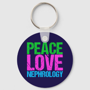 Peace Kärlek Nephrology Nyckelring