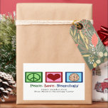 Peace Kärlek Neurology Anpassningsbar Neurolog Rektangulärt Klistermärke<br><div class="desc">Peace Neurology-helgdag-presentdekaler för en neurolog som specialiserar sig på hjärnsjukdomar och neurovetenskap. En coola neurokirurg eller neurologisk sjuksköterska med julklapp.</div>