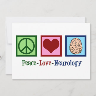 Peace Kärlek Neurology Kort