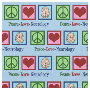 Peace Kärlek Neurology Tyg