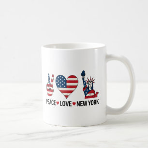 Peace Kärlek New York Kaffemugg