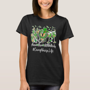 Peace Kärlek Nurse St Patrick Day 2022 Camp Nurse  T Shirt