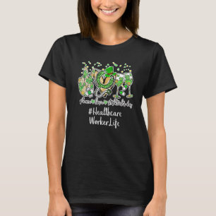 Peace Kärlek Nurse St Patrick Day 2022 Healthcare T Shirt