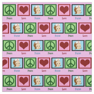 Peace Kärlek Nurse Tyg