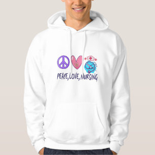 Peace Kärlek Nursing Hoodie