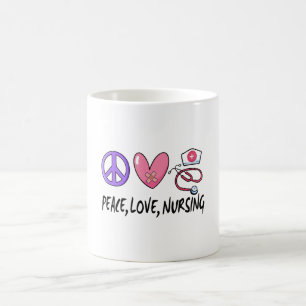 Peace Kärlek Nursing Kaffemugg