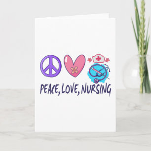 Peace Kärlek Nursing Kort