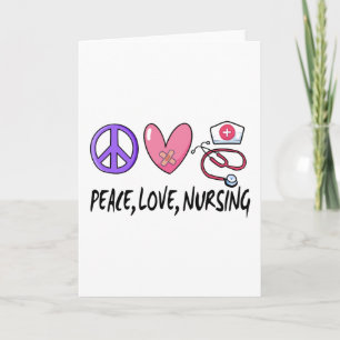 Peace Kärlek Nursing Kort