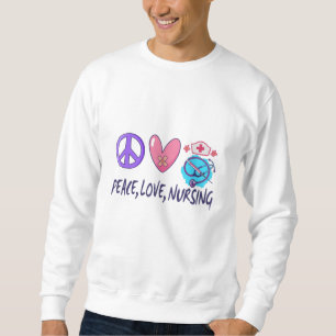 Peace Kärlek Nursing Lång Ärmad Tröja