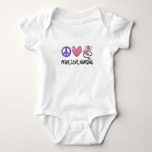 Peace Kärlek Nursing T Shirt