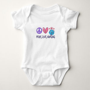 Peace Kärlek Nursing T Shirt