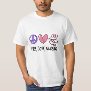 Peace Kärlek Nursing T Shirt