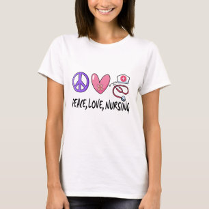 Peace Kärlek Nursing T Shirt