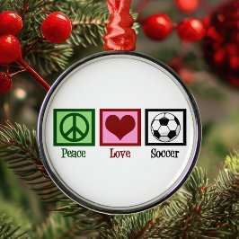Peace Kärlek Ocer Julgransprydnad Metall