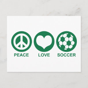 Peace Kärlek Ocer Vykort