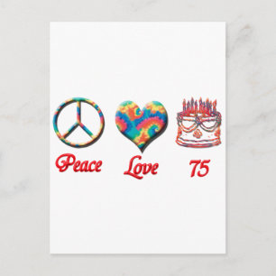 Peace Kärlek och 75 Vykort