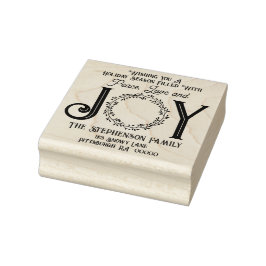 Peace Kärlek och Joy-Returadressen Stämpel